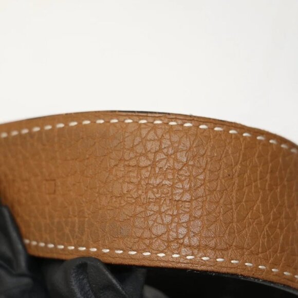 Hermes Chamonix and Togo Leather Constance Reversible Belt 105 CM - Noir/Silver - Picture 2 of 16